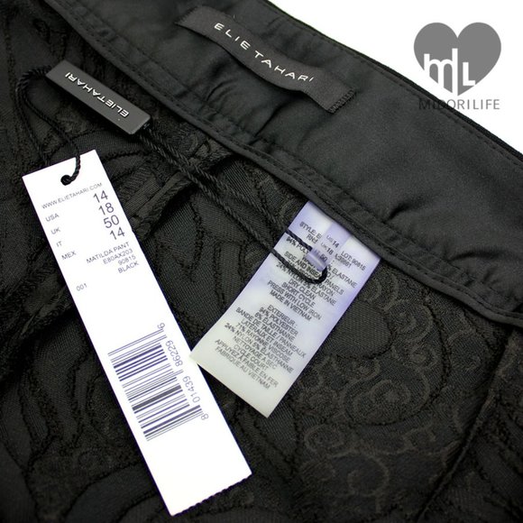 ELIE TAHARI Floral Inlay Matilda Pant - Picture 5 of 8